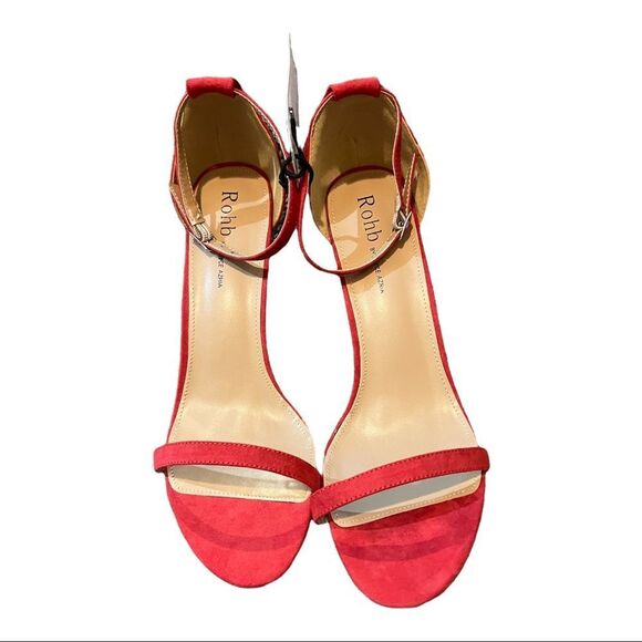 NEW! ROHB by JOYCE AZRIA Red Heels SZ 8.5 - Picture 4 of 8